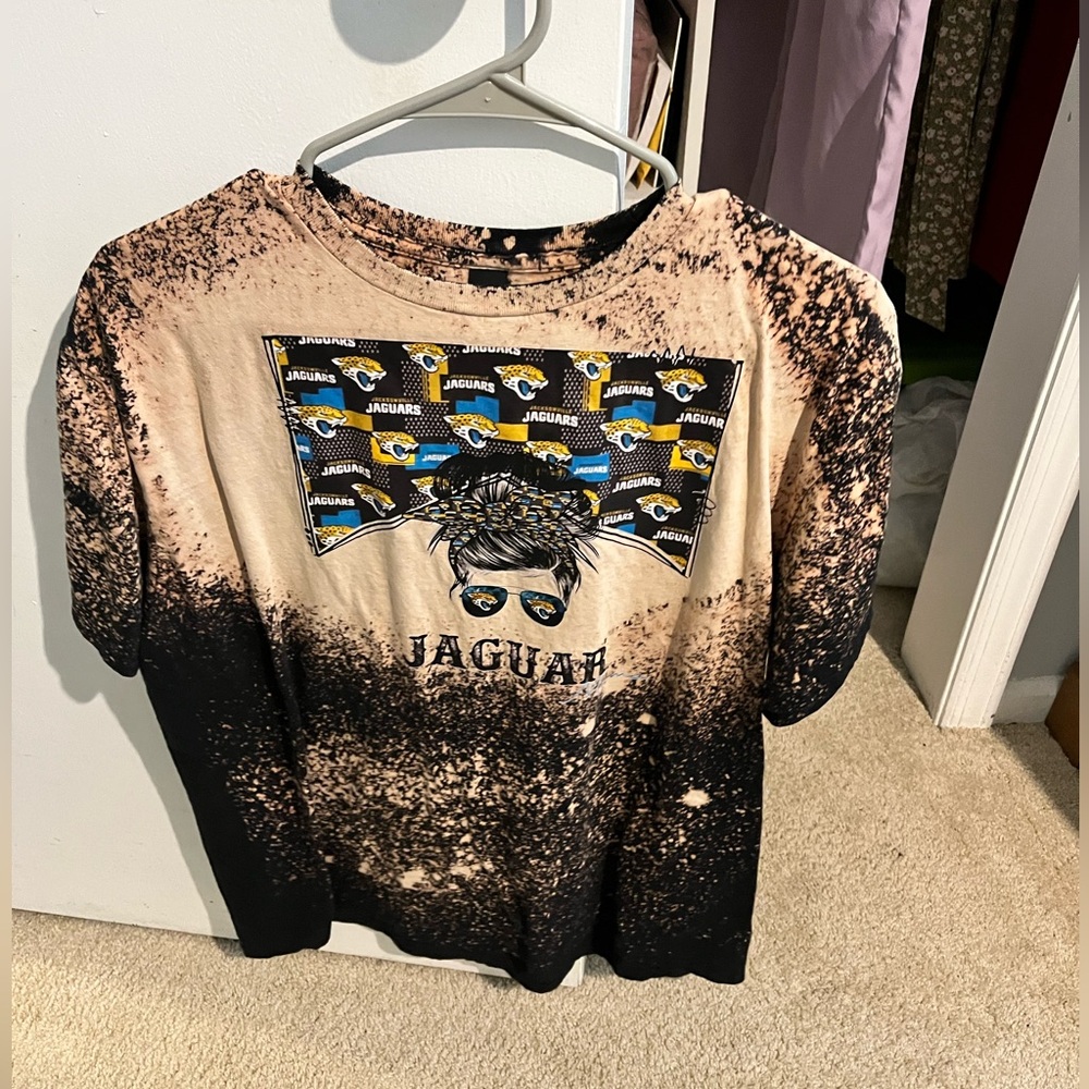 NFL Jacksonville Jaguar Tie Dye Women’s Short Sleeve Shirt